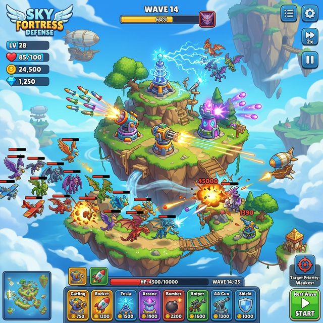 Sky Fortress Defense